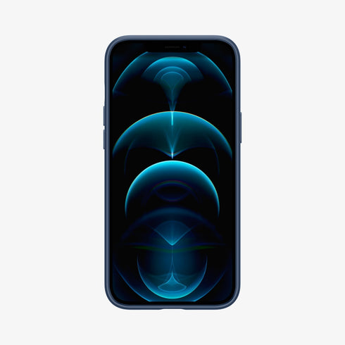 ACS01612 - iPhone 12 Pro Max Case Thin Fit in black showing the back
